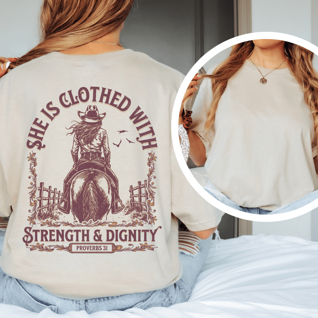 Strength & Dignity - Back Print T-Shirt