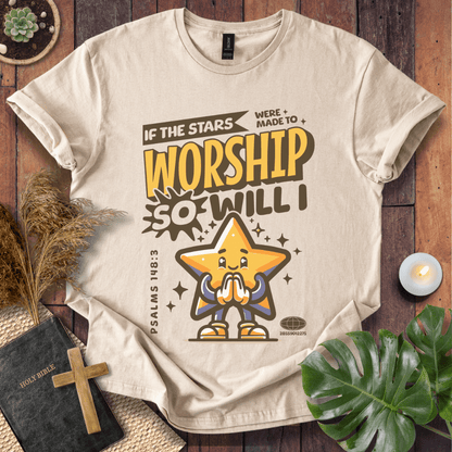If The Stars Were Made To Worship - Cute Star T-Shirt