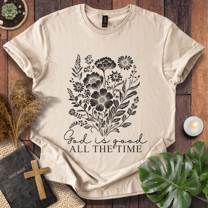 God Is Good - Floral T-Shirt