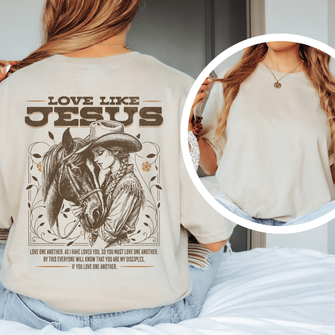 Love Like Jesus - Back Print T-Shirt