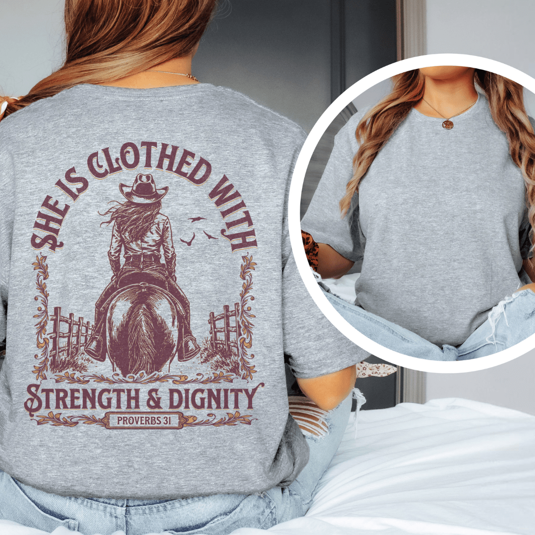 Strength & Dignity - Back Print T-Shirt