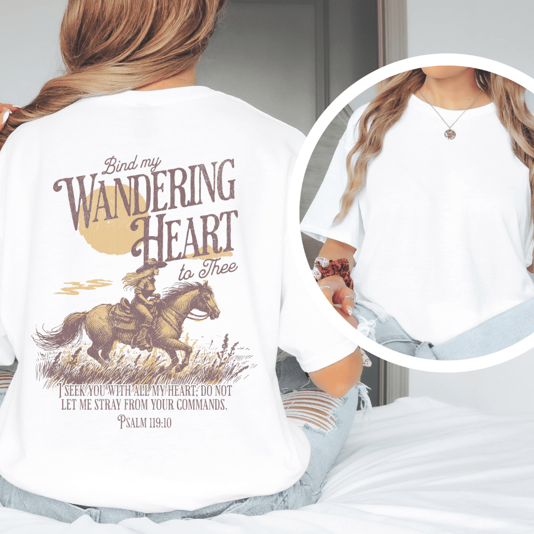 Wandering Heart - Back Print T-Shirt
