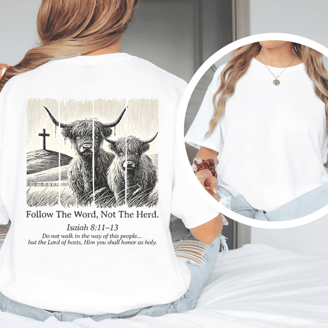 Follow The Word - Back Print T-Shirt