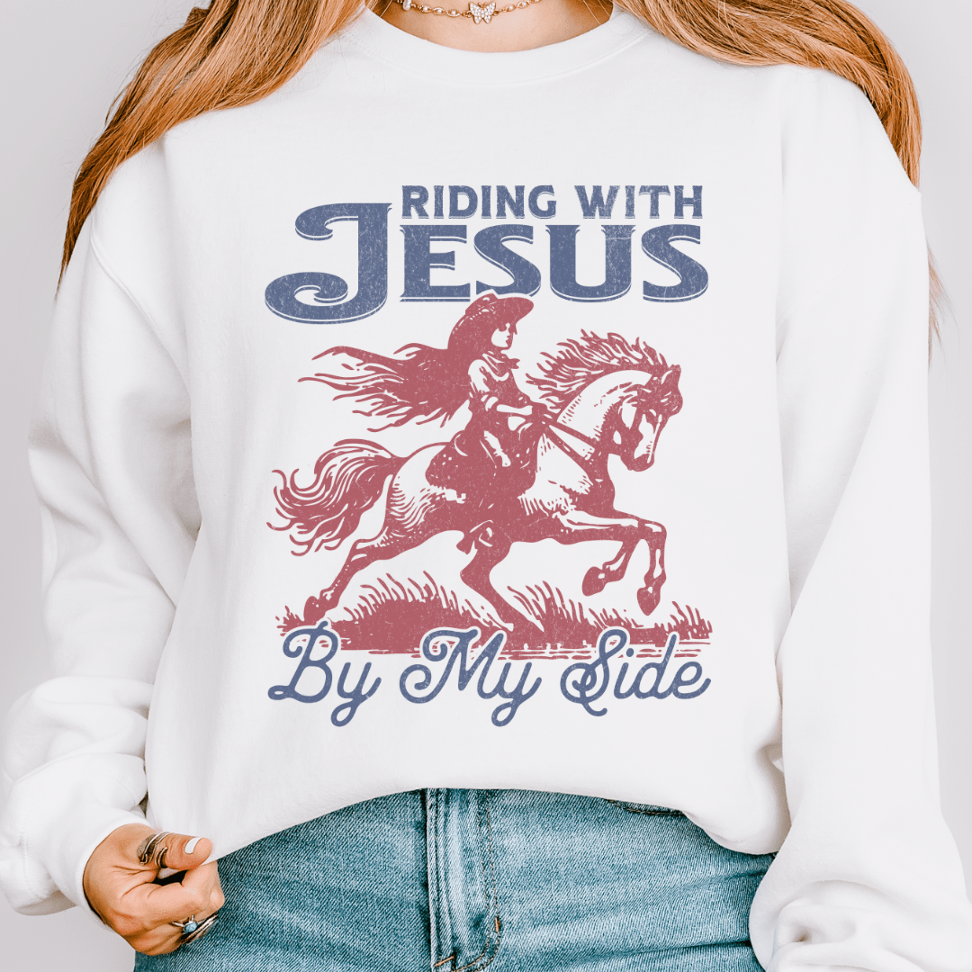 Riding With Jesus Sweatshirt