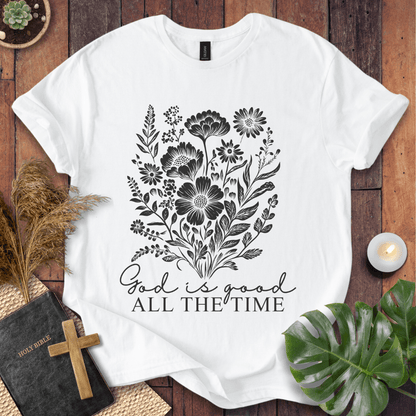 God Is Good - Floral T-Shirt