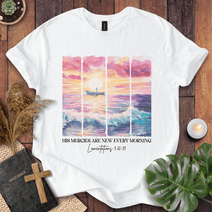 His Mercies Are New Every Morning - Ocean T-Shirt